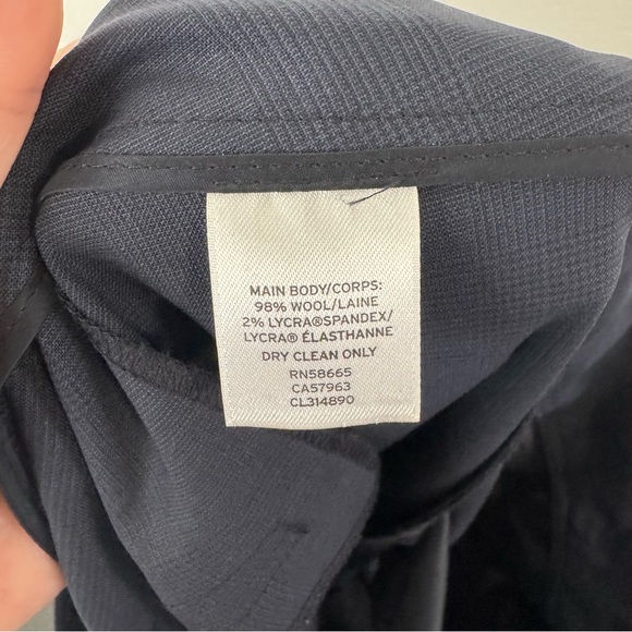 Classiques Entier Women’s Wool Navy Blue Trouser Dress Pants Size 18W - Picture 8 of 8